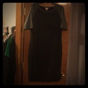 LulaRoe Dress Julia size large black and gray